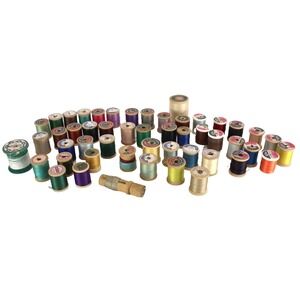 VTG Thread on Wood Spools Lot 51‎ Mercerized Boilfast Star Coats & Clarks Talon